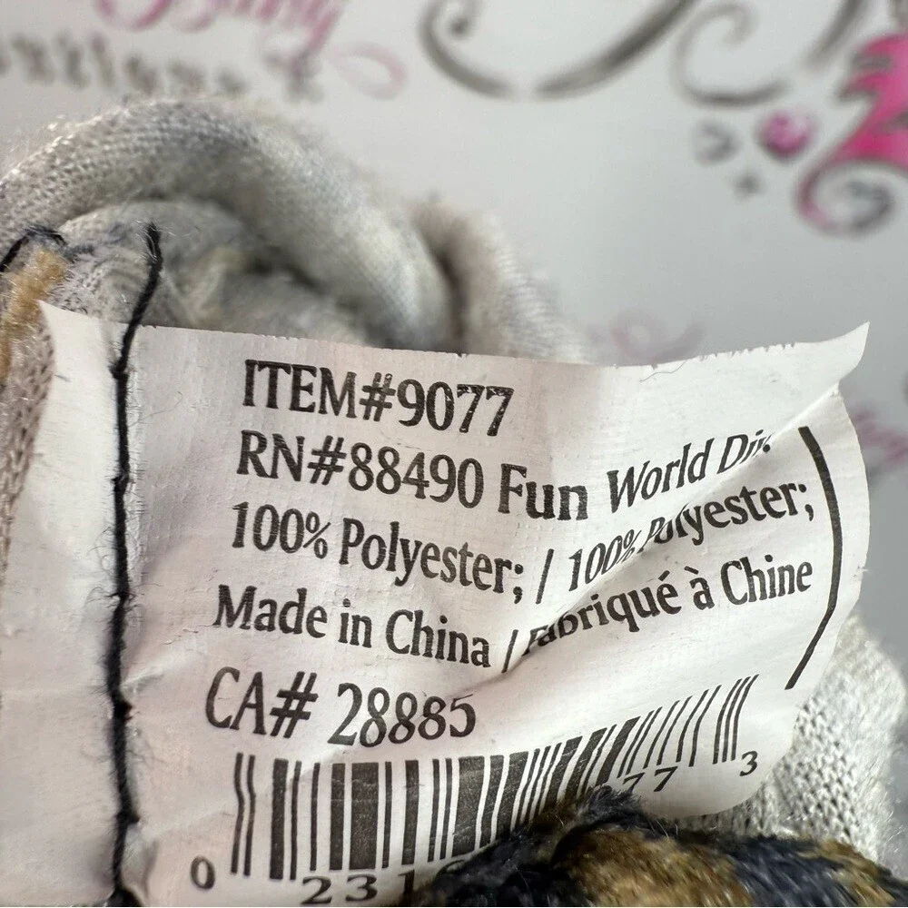 Fun world Gloves Leopard Print Long Gloves - Brown Animal Print Women's Gloves